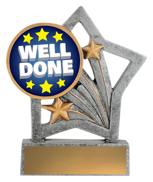 ASF250 Flash Trophy Well Done 50mm Insert 12.5cm