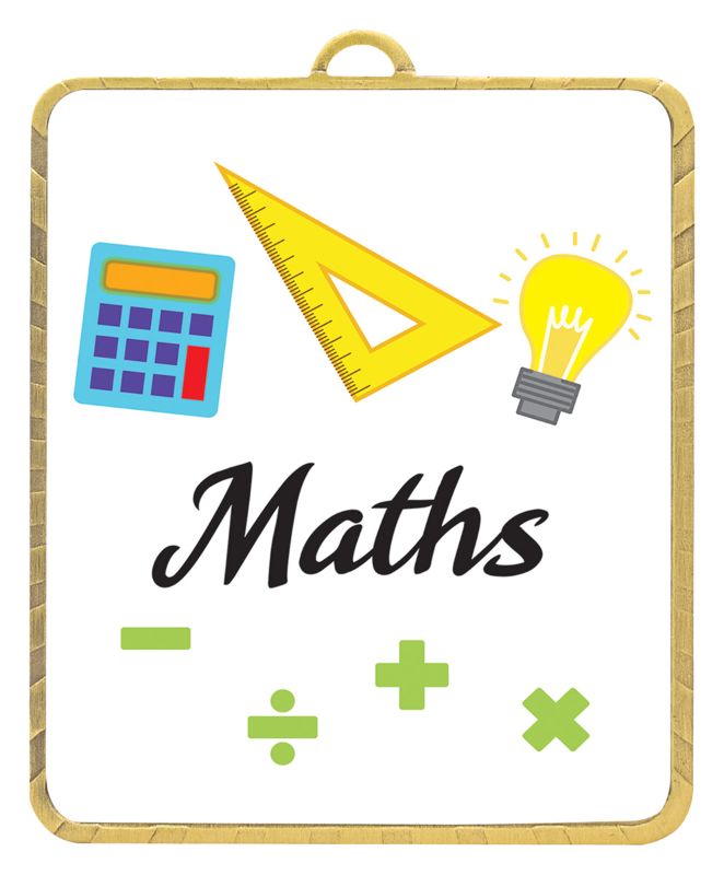 ASL724 Lynx Medal Maths 7.5cm