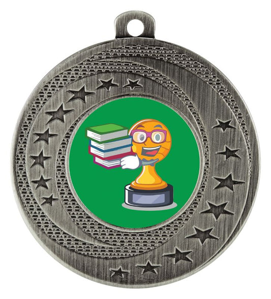 ASW103S Wayfare Medal Academic Character Silver 5cm