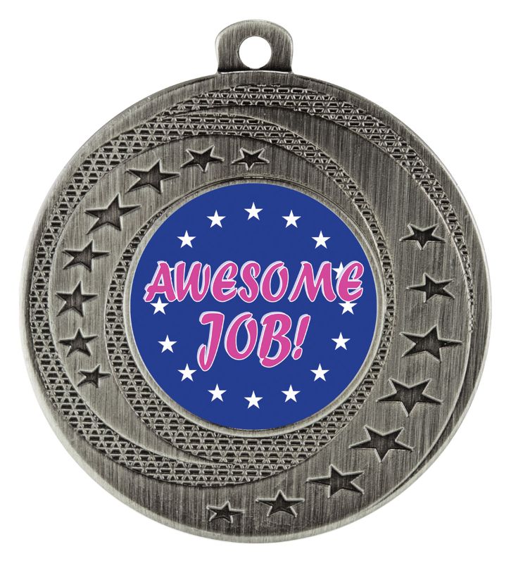ASW104S Wayfare Medal Awesome Job Silver 5cm