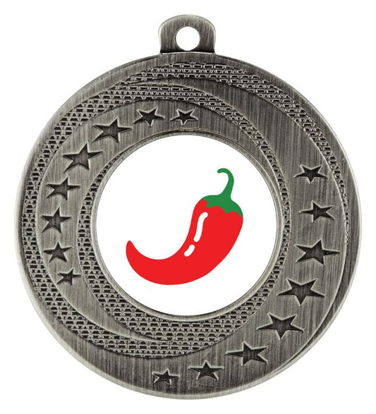 ASW108S Wayfare Medal Chilli Silver 5cm