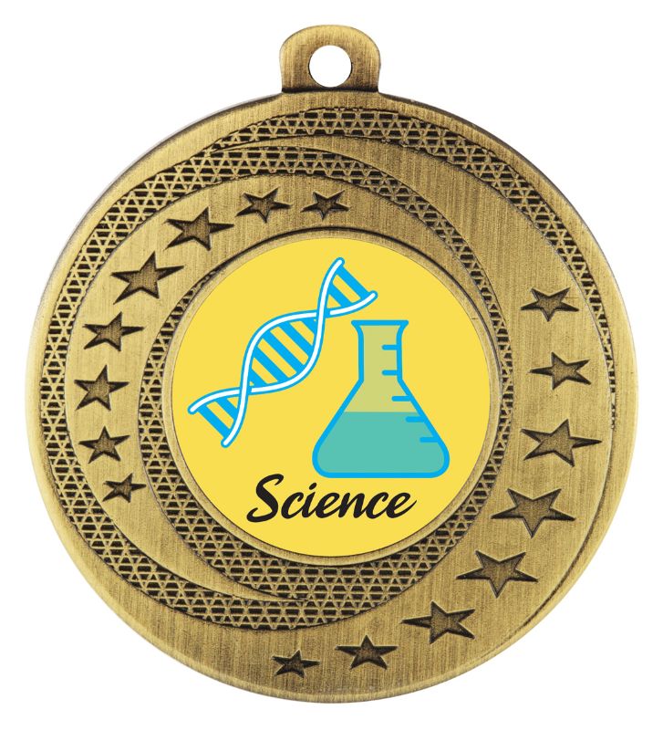 ASW125G Wayfare Medal Science Gold 5cm