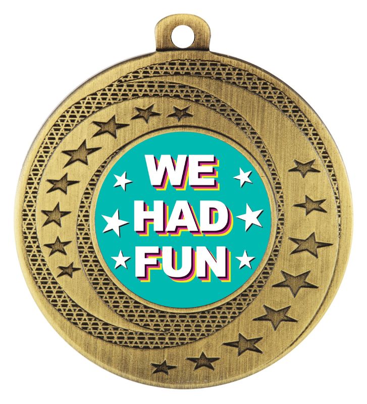 ASW145G Wayfare Medal We Had Fun Gold 5cm