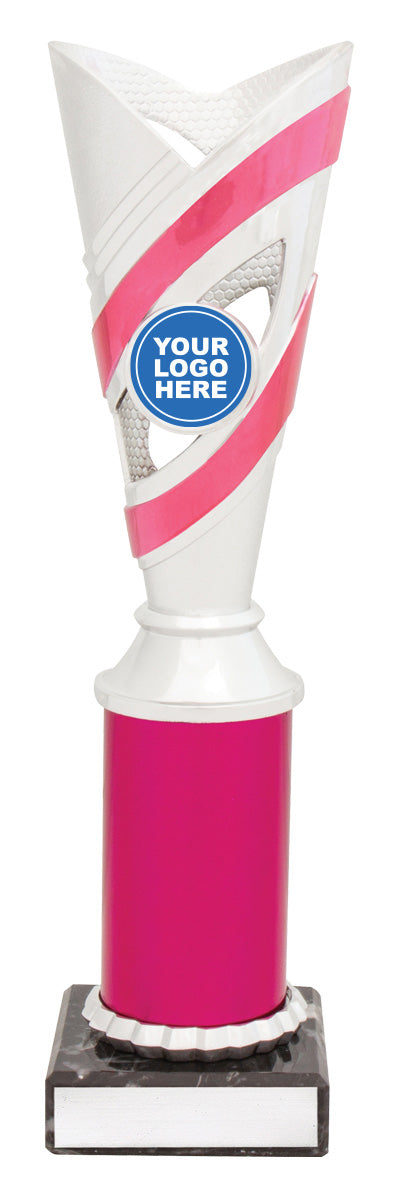 D599 Curve Cups - Silver / Pink