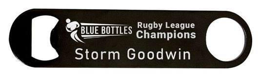 BBA17 Engravable Black Metal Bar Blade 17.5cm