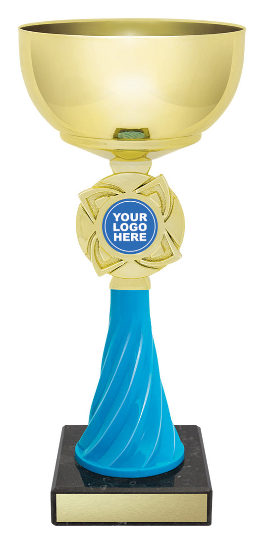 X577 Turquoise Spiral Cup