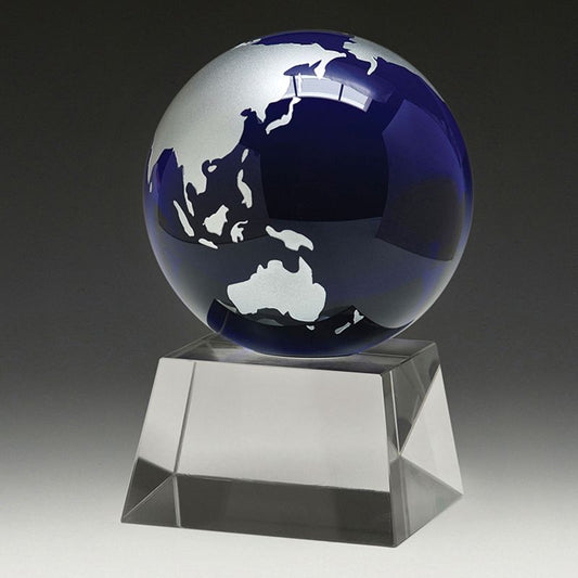 BG113 Mini Globe Crystal Award 11cm