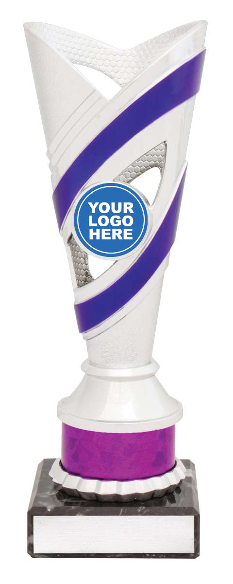 D5100 Curve Cups - Silver / Purple