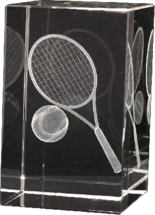 CB822 Tennis Crystal Block 8cm