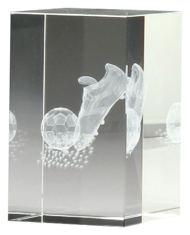 CB880 Football Crystal Block 8cm