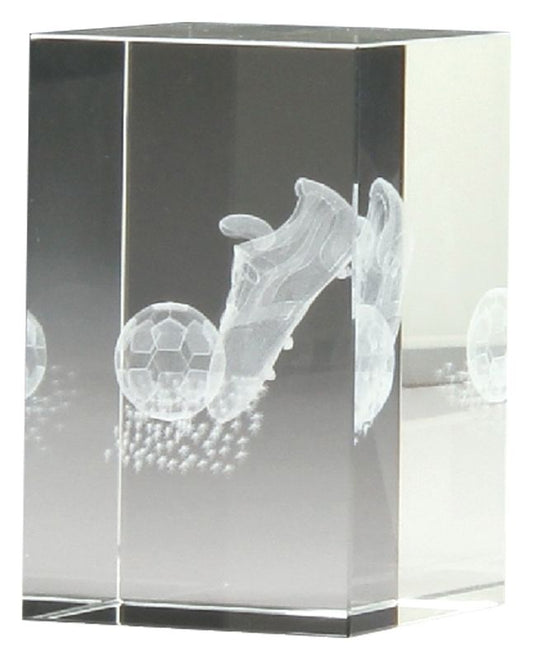 CB880 Football Crystal Block 8cm
