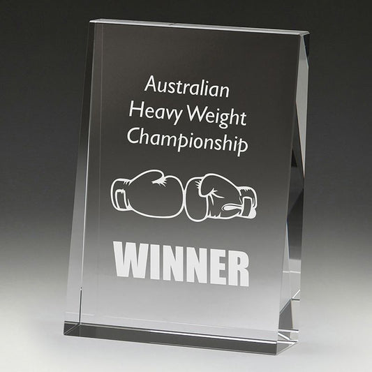 CC200S Crystal Wedge Award 12.5cm
