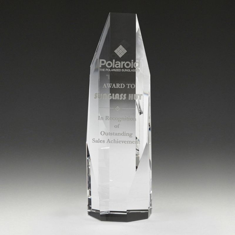 CC643L Crystal Octagon Award 20cm