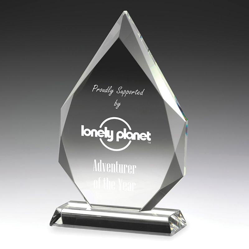 CC647E Crystal Recognition Arrowhead Award 28cm