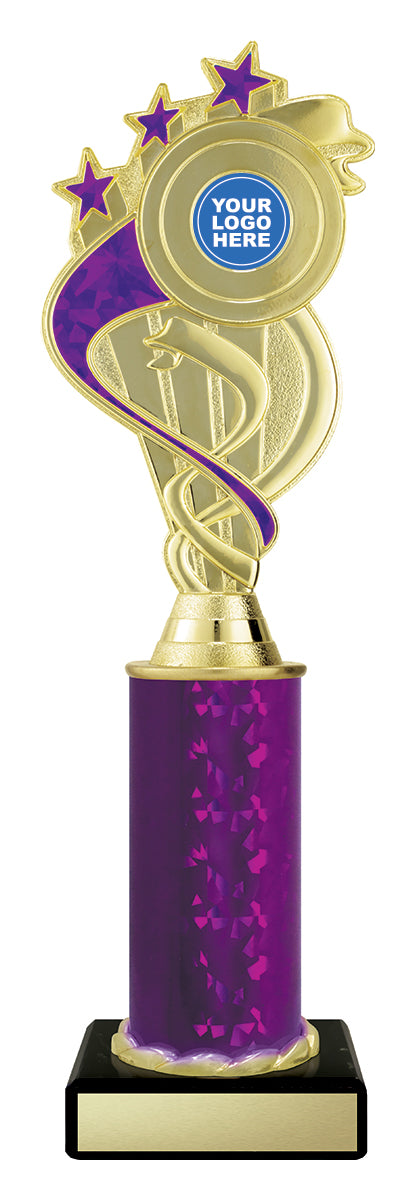 D5184 Purple Ribbon Star