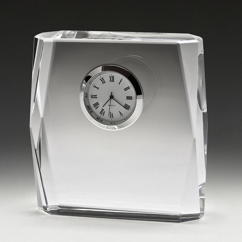 CL3680 Piazza Crystal Clock 10cm