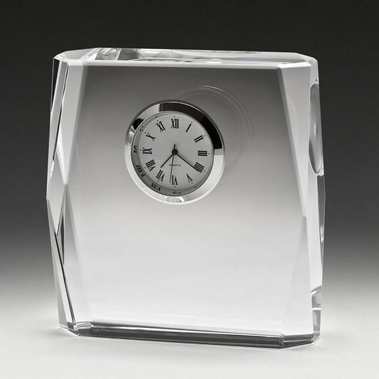 CL3680 Piazza Crystal Clock 10cm