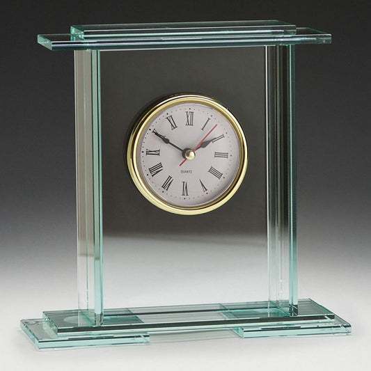 CL417 Empire Glass Clock 17cm