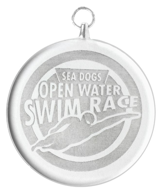 CM601 Glass Medal - Round 5cm
