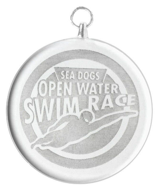 CM601 Glass Medal - Round 5cm
