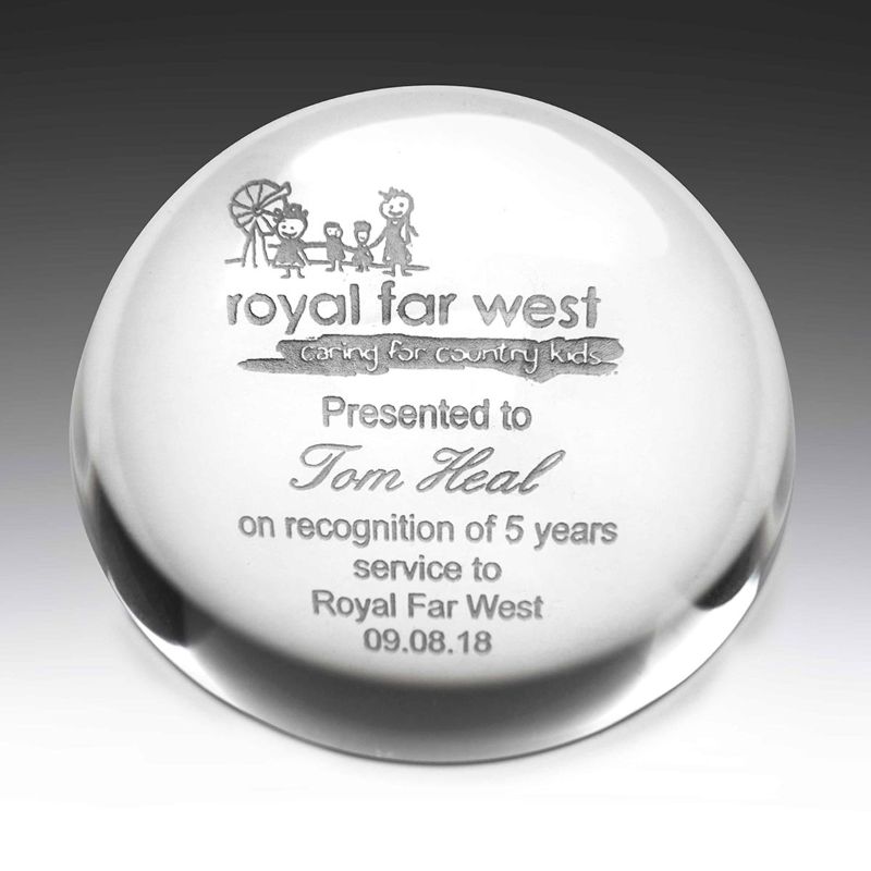 CP1 Crystal Paperweight 8cm