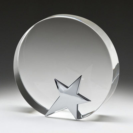 CS150 Crystal & Chrome Star Halo 15cm