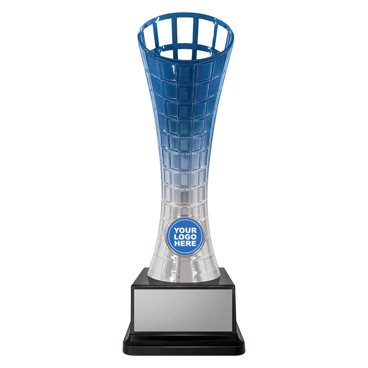 CUP292 Clarion Cup - Silver / Blue