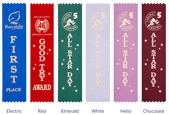 Custom Place Ribbons 5x20cm - Pack of 100