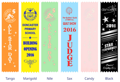 Custom Place Ribbons 5x20cm - Pack of 100