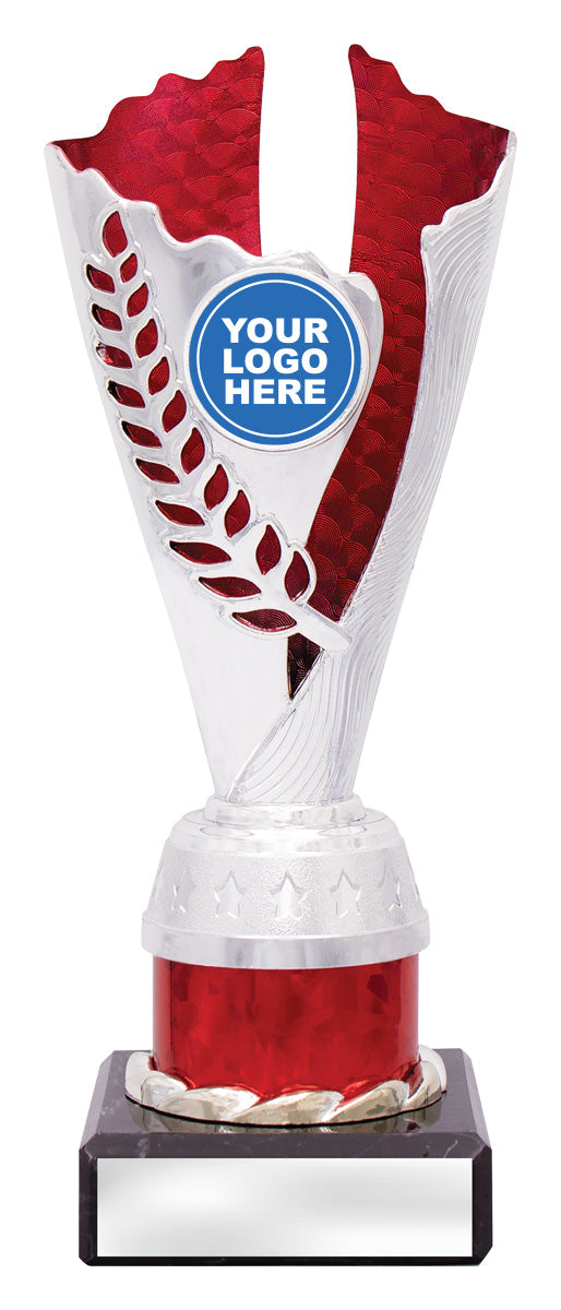 CUP23 Spirit Cups - Silver / Red