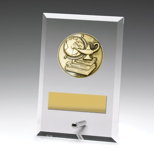 DY105A Glass Plaque Academic 15cm