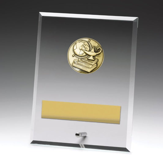 DY105C Glass Plaque Academic 20cm