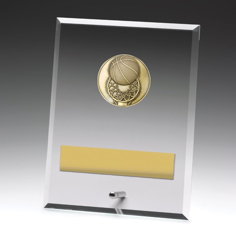 DY134C Glass Plaque Basketball 20cm