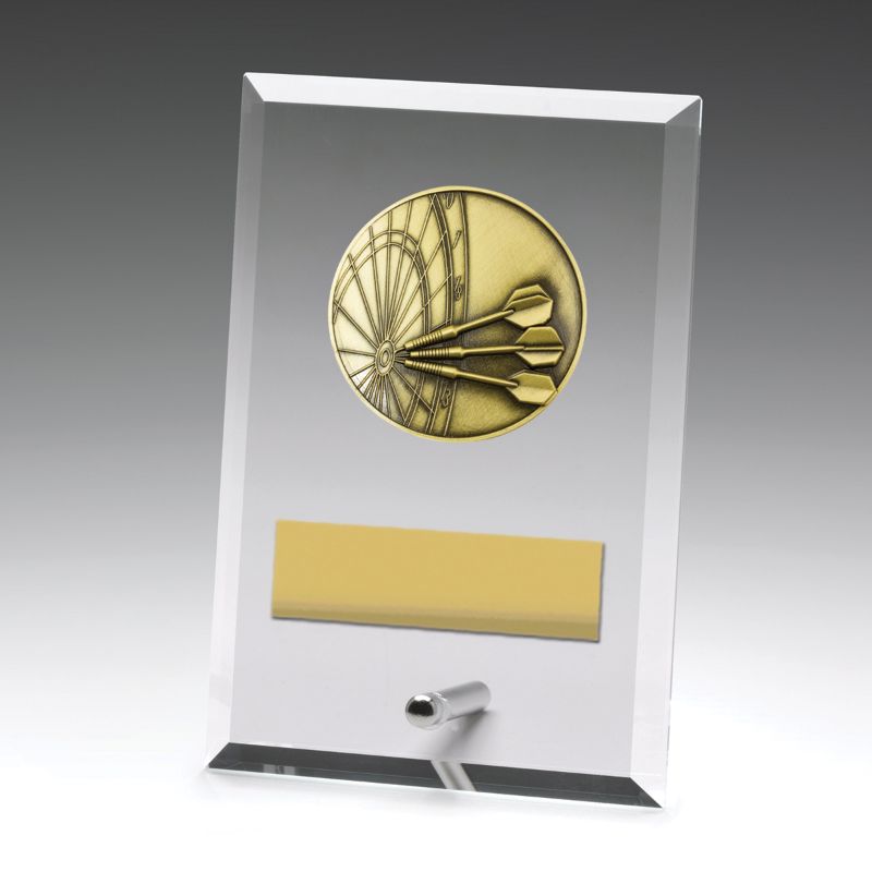 DY138A Glass Plaque Darts 15cm