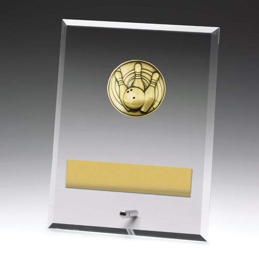 DY152C Glass Plaque Tenpin 20cm