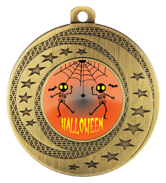 ASW135 Medal - Halloween Skeletons