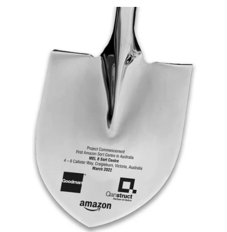 Silver Ceremonial Sod Turning Shovel 102cm