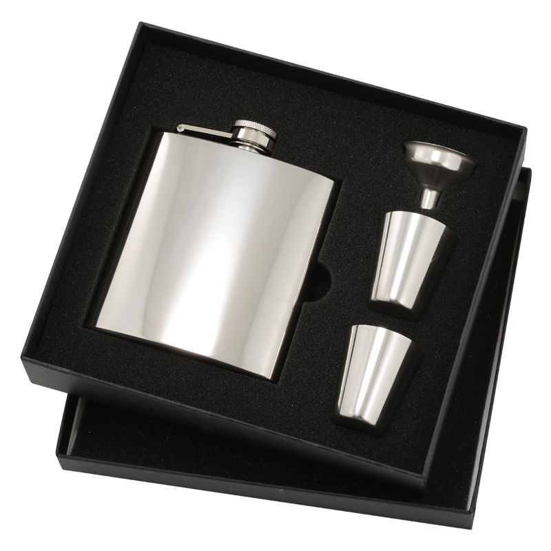FSK12 Stainless Steel Flask Premium Gift Set 6oz