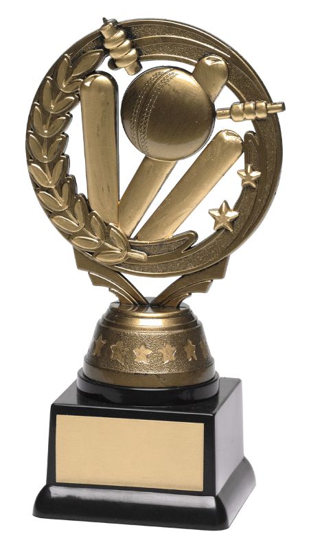 FT140B Cricket Gold Torch Trophy 16.5cm