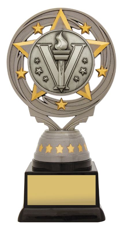 FT201B Silver Torch Victory Trophy 16.5cm