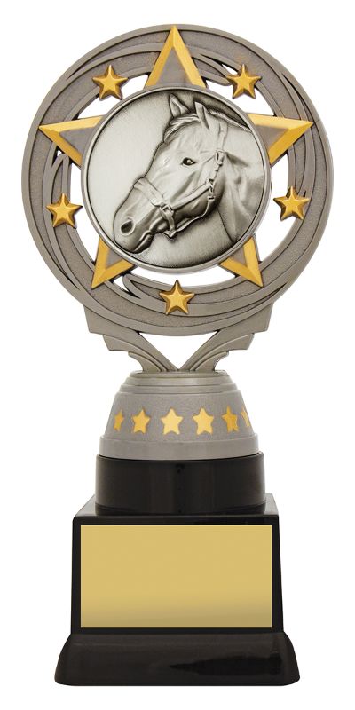 FT235C Silver Torch Horse 18cm