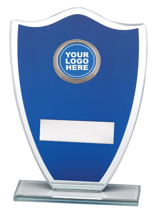 GA853 Blue Glass Shield 16.5cm