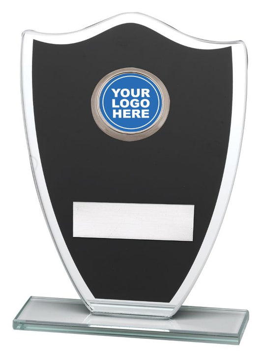 GA857 Black Glass Shield 16.5cm