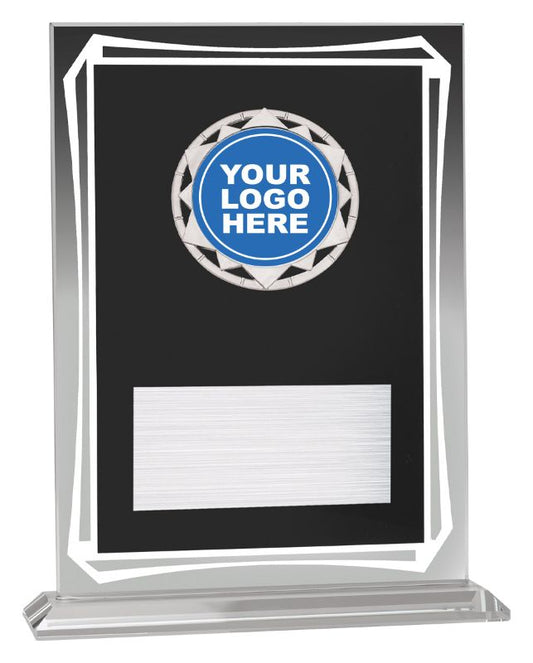 GA974 Glass Black Gateway Award 20cm
