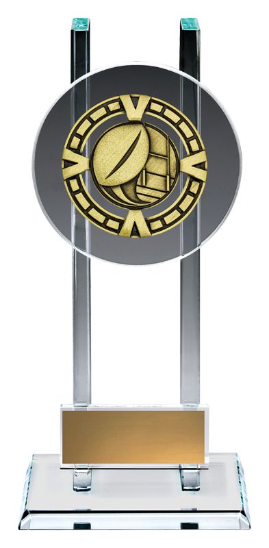 GV1013A Glass Varsity Rugby 16.5cm