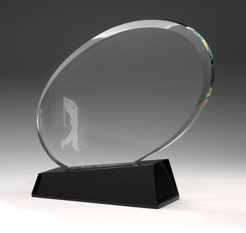 GW830L Golf Crystal The Drive 17.5cm