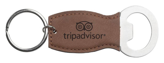 LE131 Leatherette Keychain Bottle Opener 4.5cm