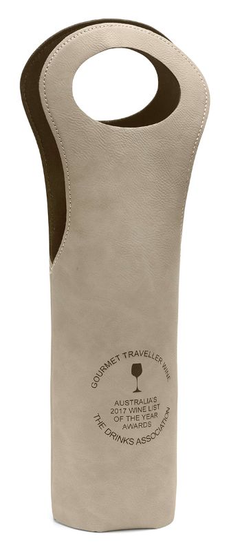 LE618 Leatherette Wine Tote Bag 13cm