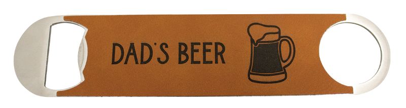 LE811 Bottle Opener - Rawhide Leatherette 17.5cm