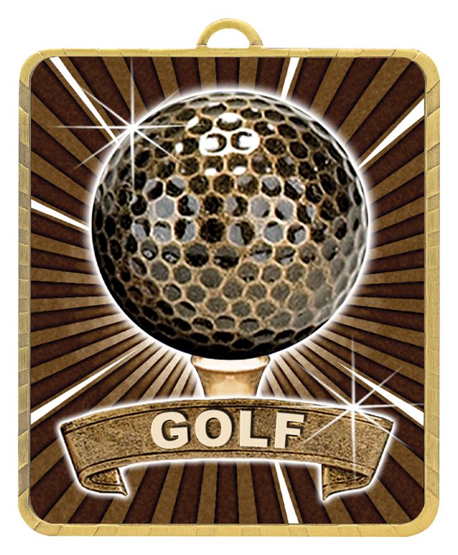 LM009G Lynx Medal Golf 7.5cm